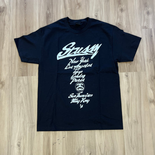 Stüssy x WTAPS World Tour T-shirt Black