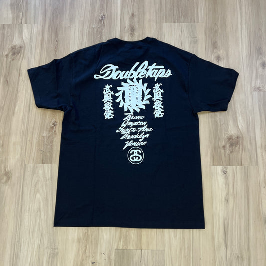 Stüssy x WTAPS World Tour T-shirt Black
