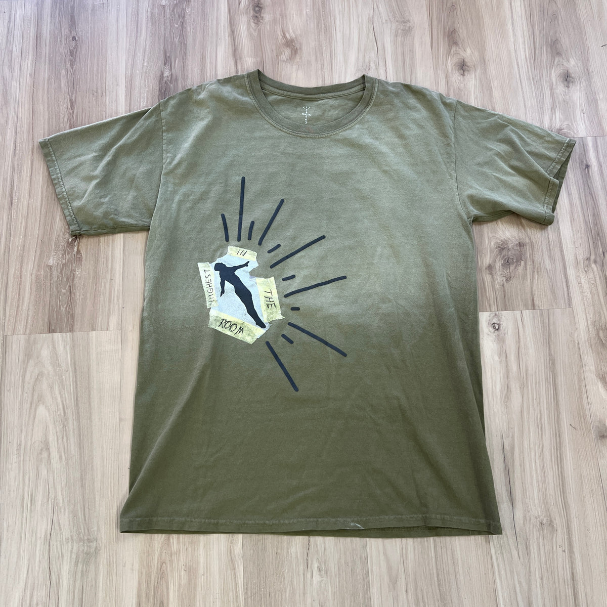 Travis Scott Highest In The Room Dive T Shirt Olive
