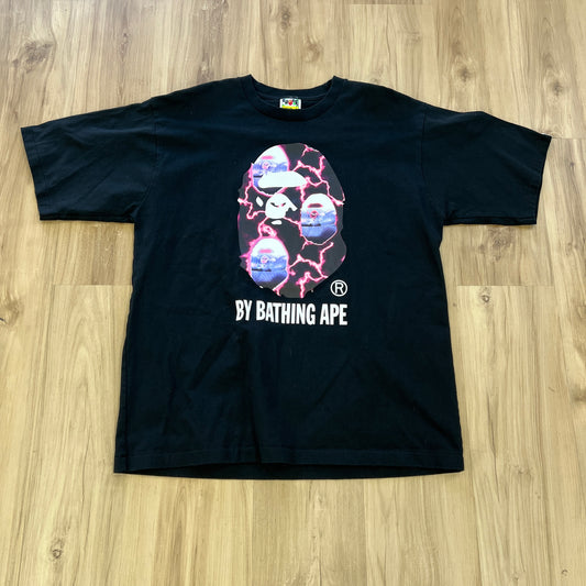 BAPE Lightning By Bathing Relaxed Fit Tee 'Black'