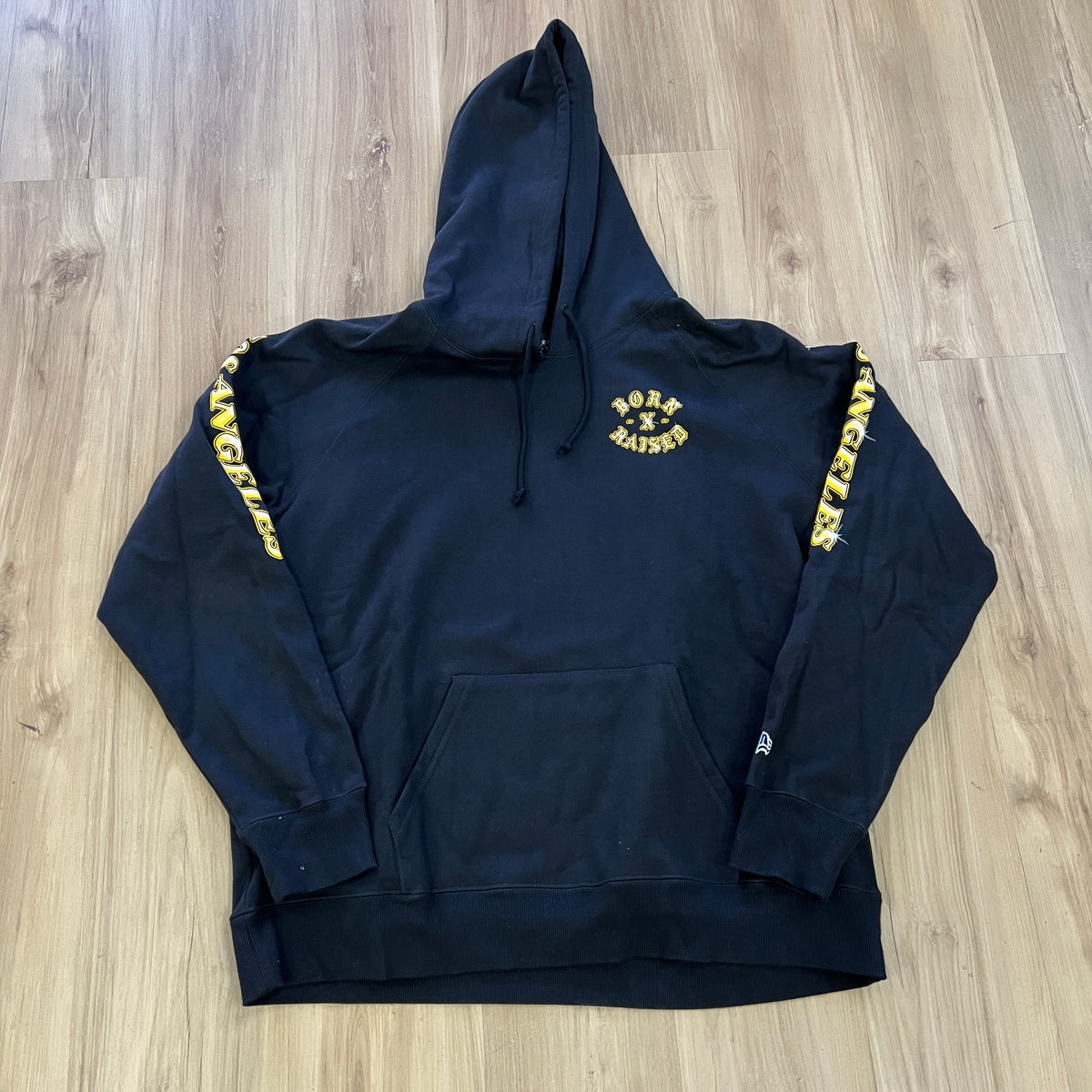 Los Angeles Lakers Born x Raised x New Era Pullover Hoodie Black