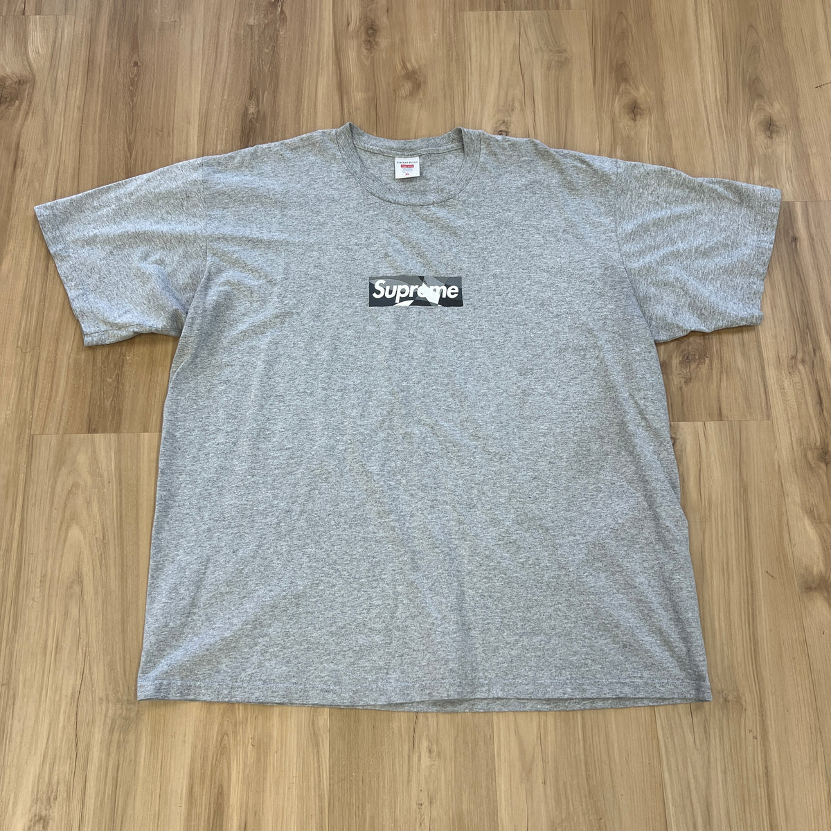 Supreme x Emilio Pucci Box Logo Tee 'Heather Grey/Black'
