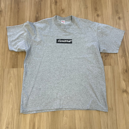 Supreme Futura Box Logo Tee Heather Grey