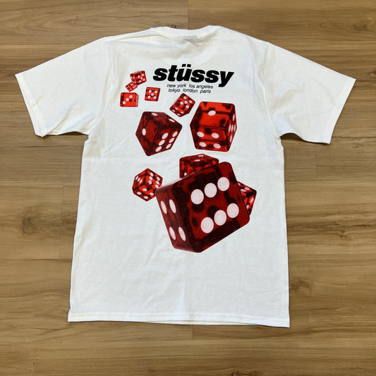 Stussy Rollers Tee White