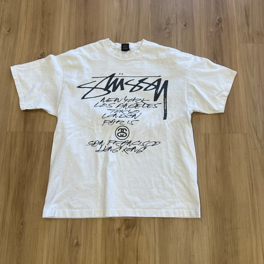 Stüssy Futura World Tour T-shirt White