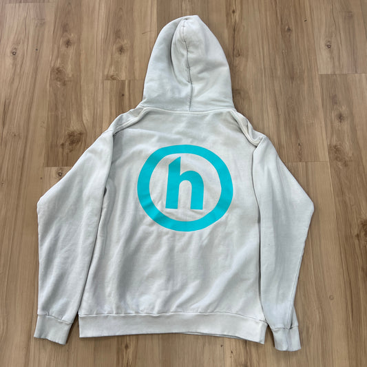 Hidden NY H Logo Hoodie Grey and Green