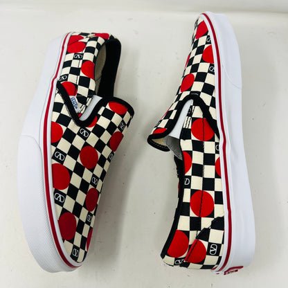 Vans Classic Slip-On Valentino Garavani Checkerboard Big Dots Black White Red (SAMPLE)