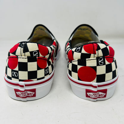 Vans Classic Slip-On Valentino Garavani Checkerboard Big Dots Black White Red (SAMPLE)