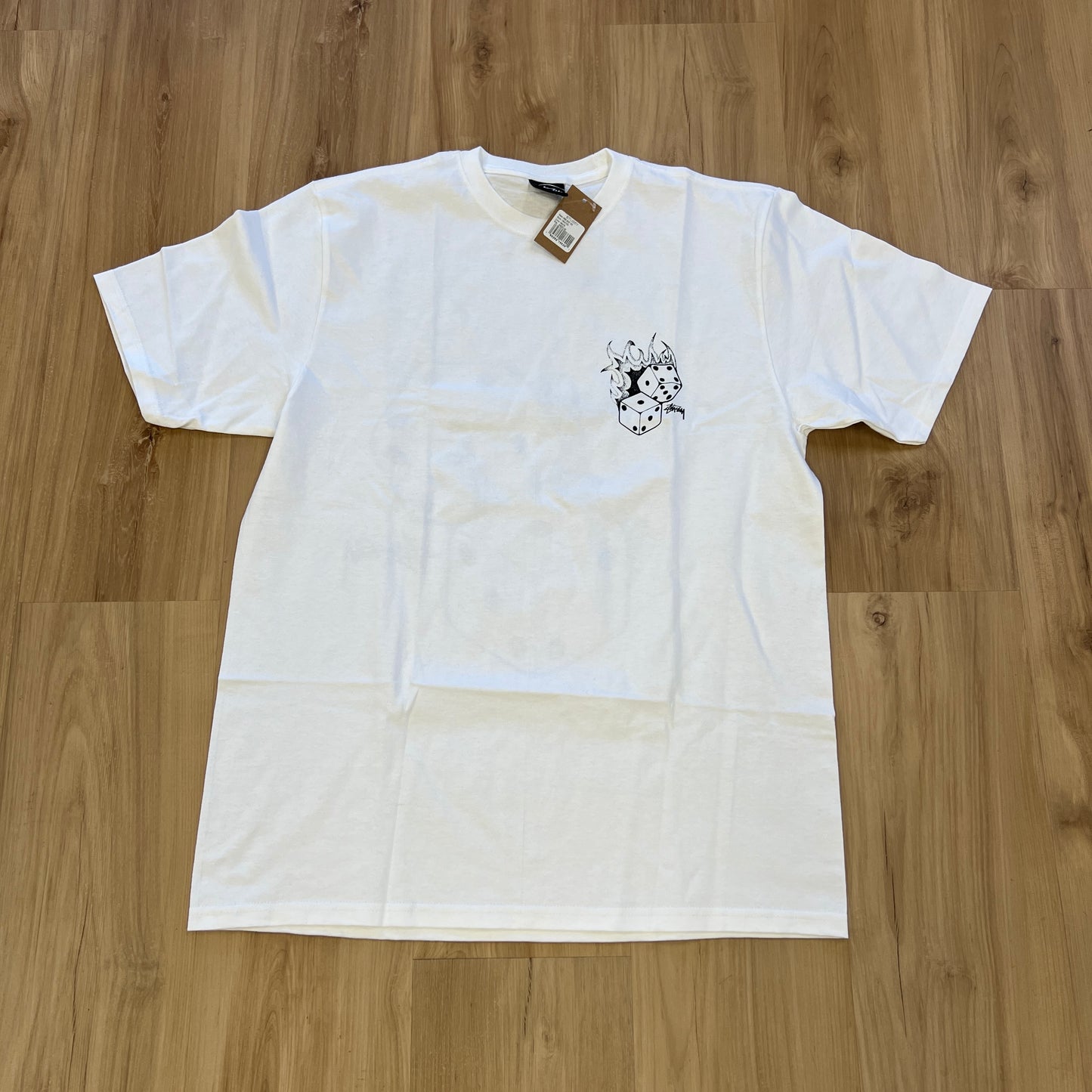 Stussy Fire Dice Tee White