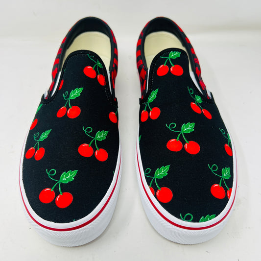 Vans Classic Slip-On Valentino Garavani Checkerboard Cherry Red