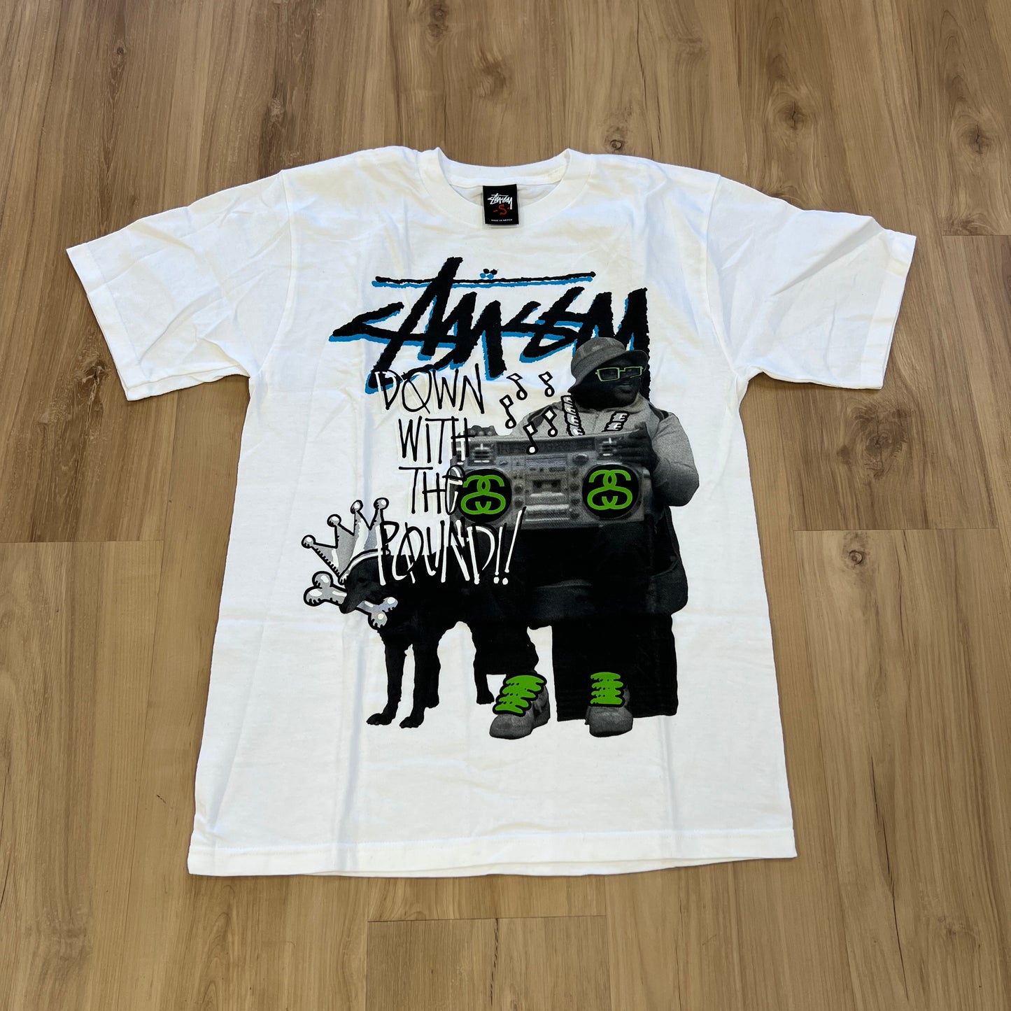 Stussy "Down With The Pound" Tee White