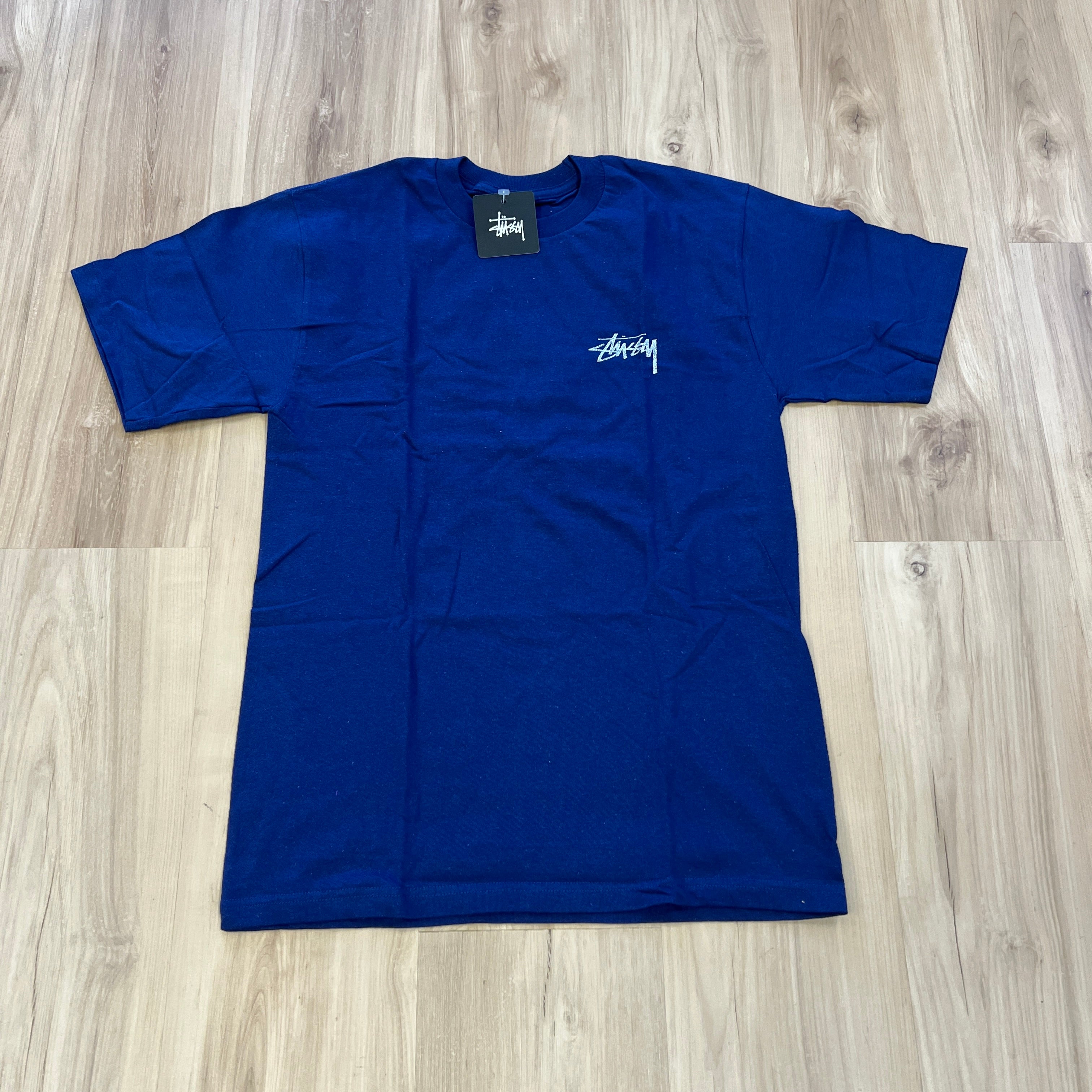 Stussy Crown Skull Cross Bones Tee Navy – Holy Ground