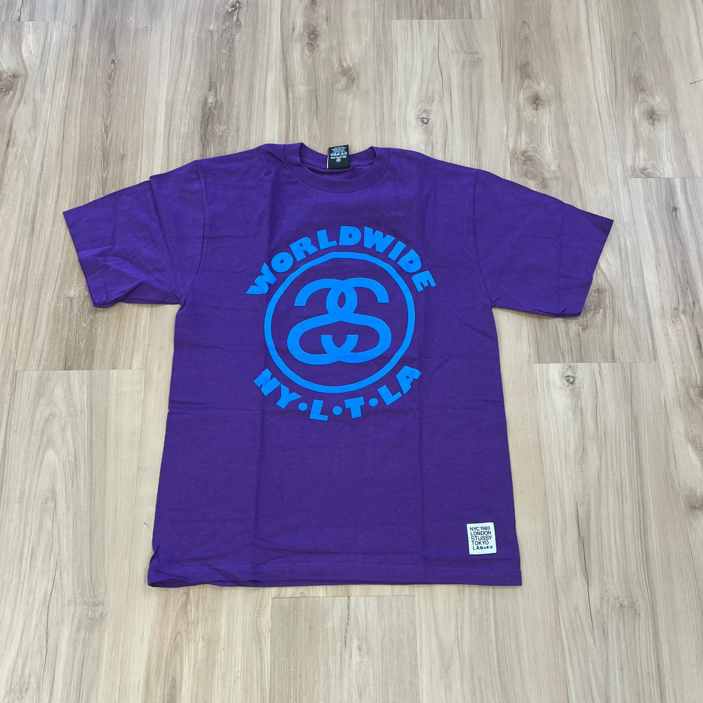 Stussy World Wide SS Link Tee Purple