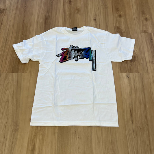 Stussy Stock Kaleidoscope Tee Natural White