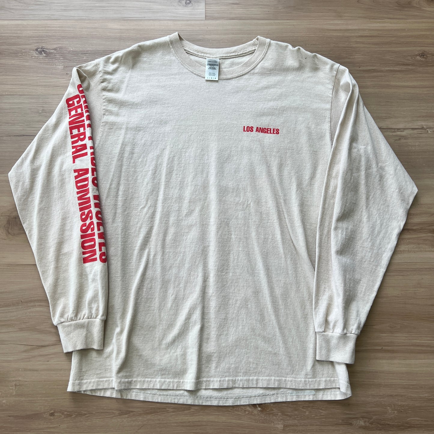 Kanye West Saint Pablo Tour long-sleeve t-shirt Cream