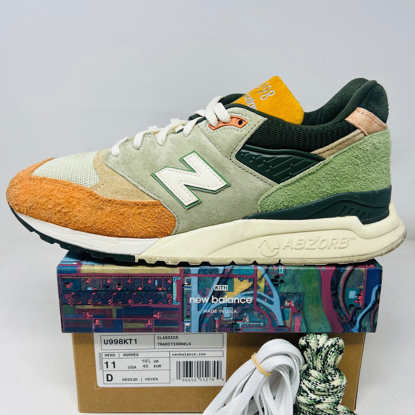 New Balance 998 Ronnie Fieg & Frank Lloyd Wright Foundation Broadacre City Aloe Wash