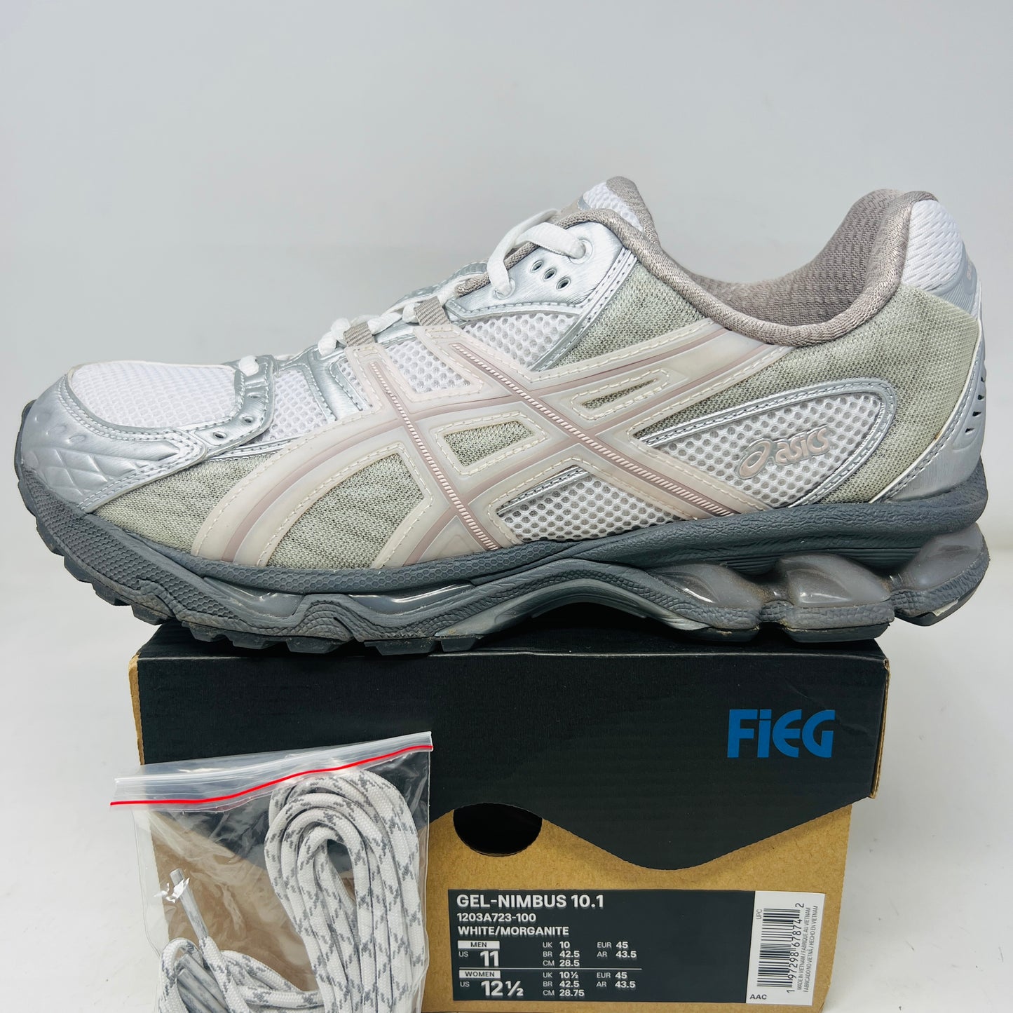 ASICS Gel-Nimbus 10.1 Kith White Morganite