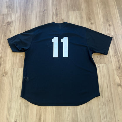 Supreme Japan Shop S Logo Baseball Henley Black
