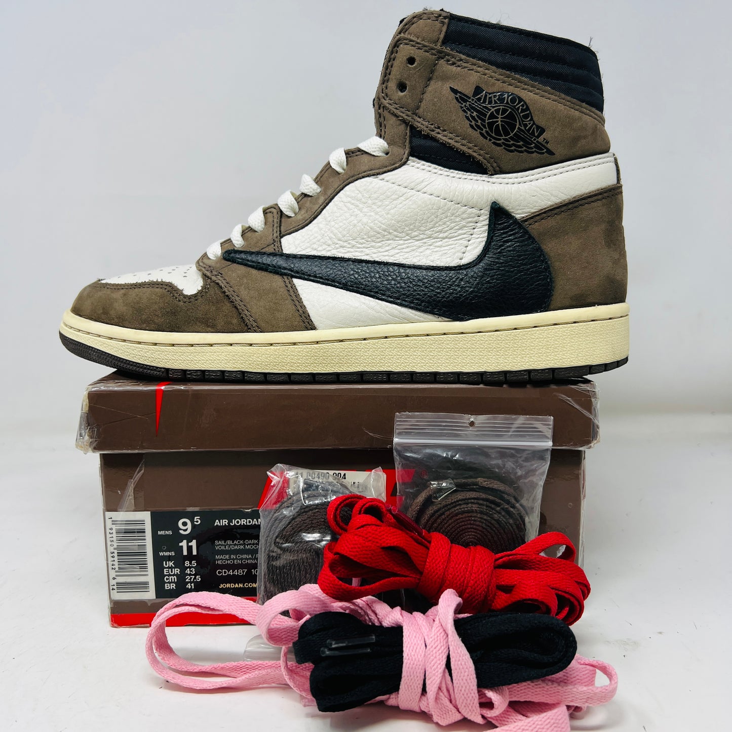 Jordan 1 Retro High OG SP Travis Scott Mocha