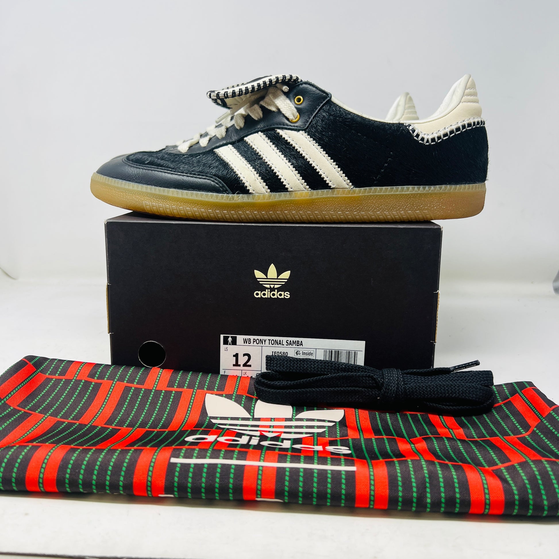adidas Samba Pony Tonal Wales Bonner Core Black Holy Ground adidas Samba Pony Tonal Wales Bonner Core Black Holy Ground
