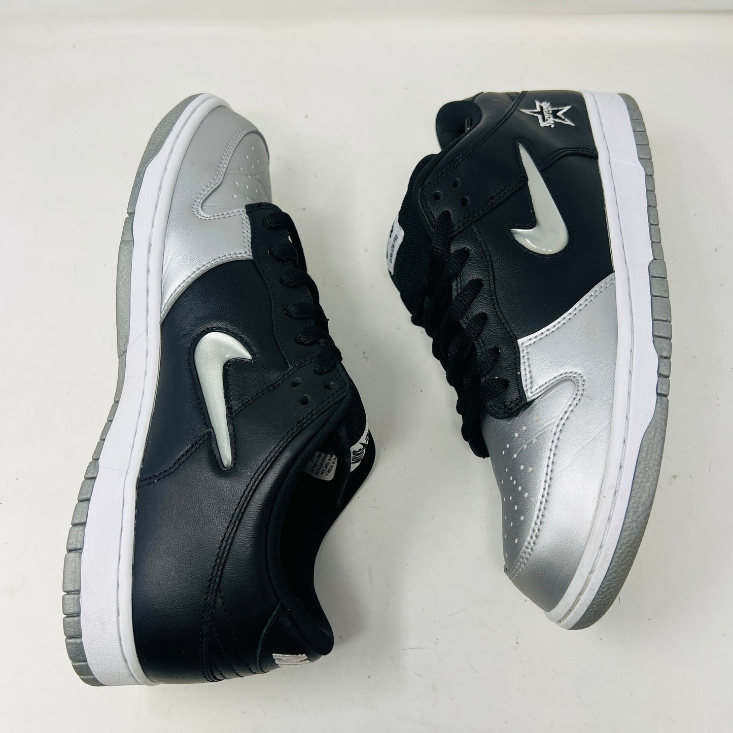 Nike SB Dunk Low Supreme Jewel Swoosh Silver