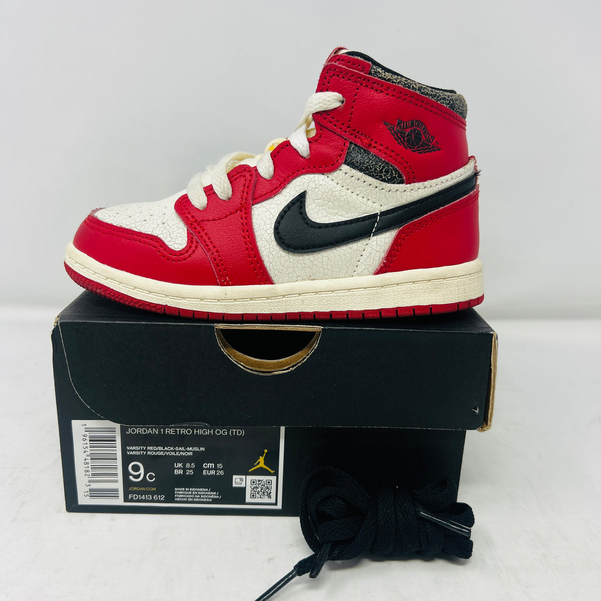 Jordan 1 Retro High OG Chicago Lost and Found (TD)