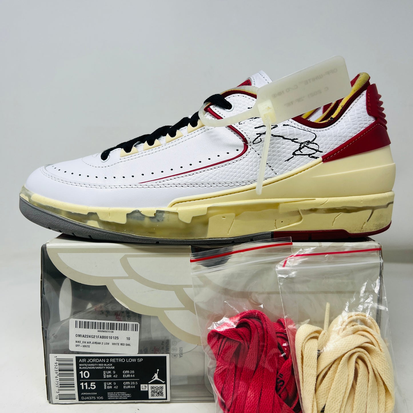 Jordan 2 Retro Low SP Off-White White Red