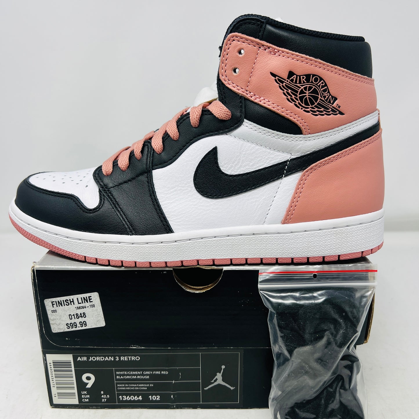 Jordan 1 Retro High Rust Pink Art Basel (Sample)