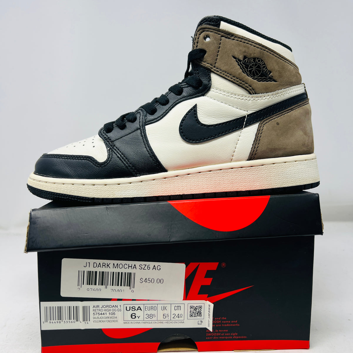 Jordan 1 Retro High Dark Mocha (GS) – Holy Ground