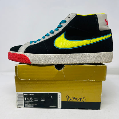 Nike SB Blazer Pacman Black Bright Cactus