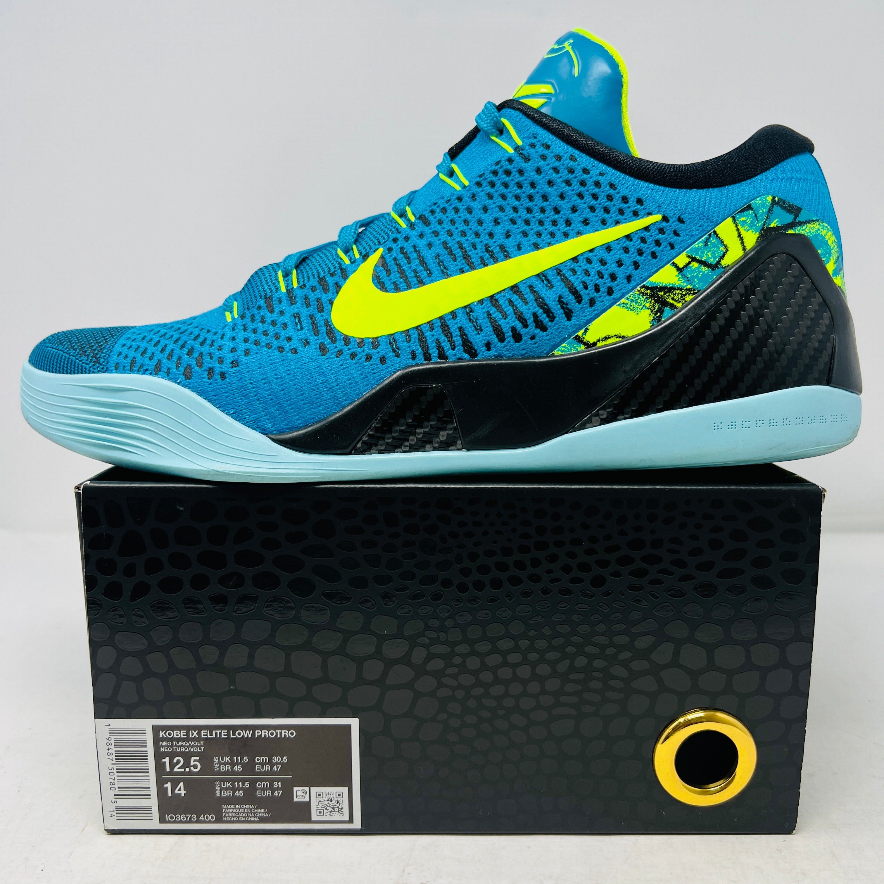 NIKE KOBE 9 ELITE LOW ブルー イエロー Nike Kobe 9 Elite Low Protro Perspective – Holy Ground