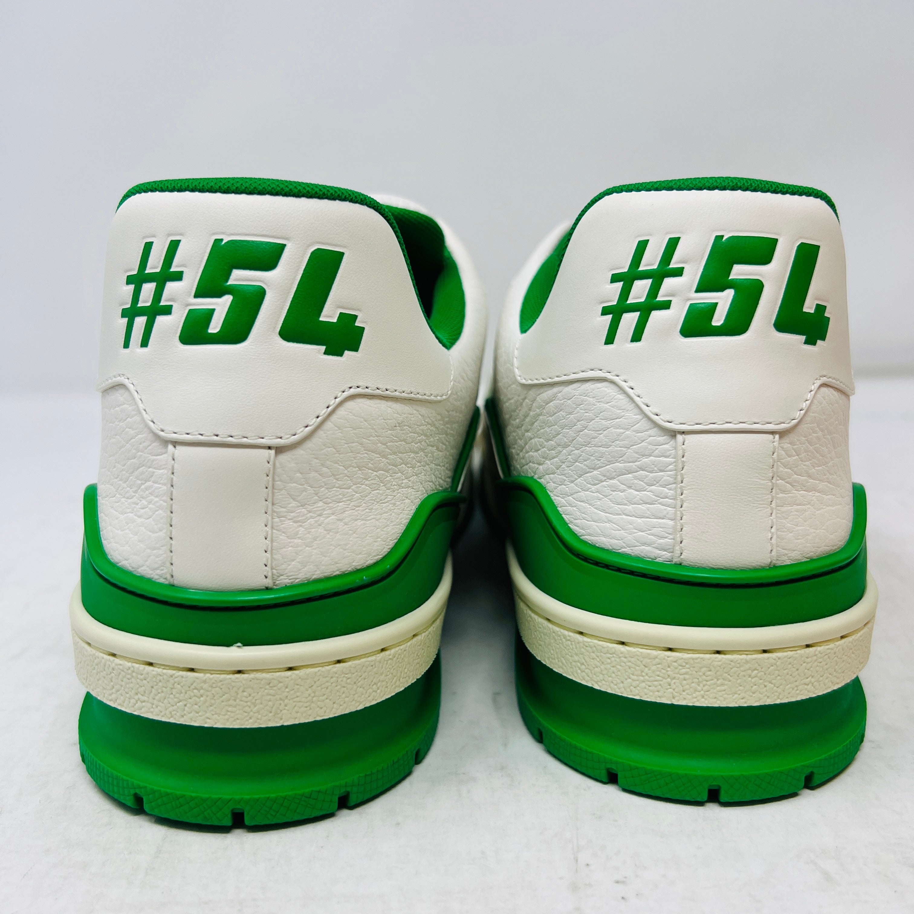 Louis Vuitton Trainer #54 Signature White Green – Holy Ground