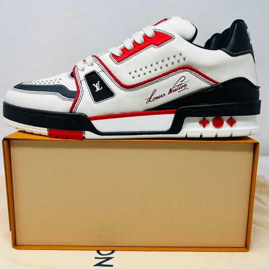 Louis Vuitton LV Trainer White Red Black