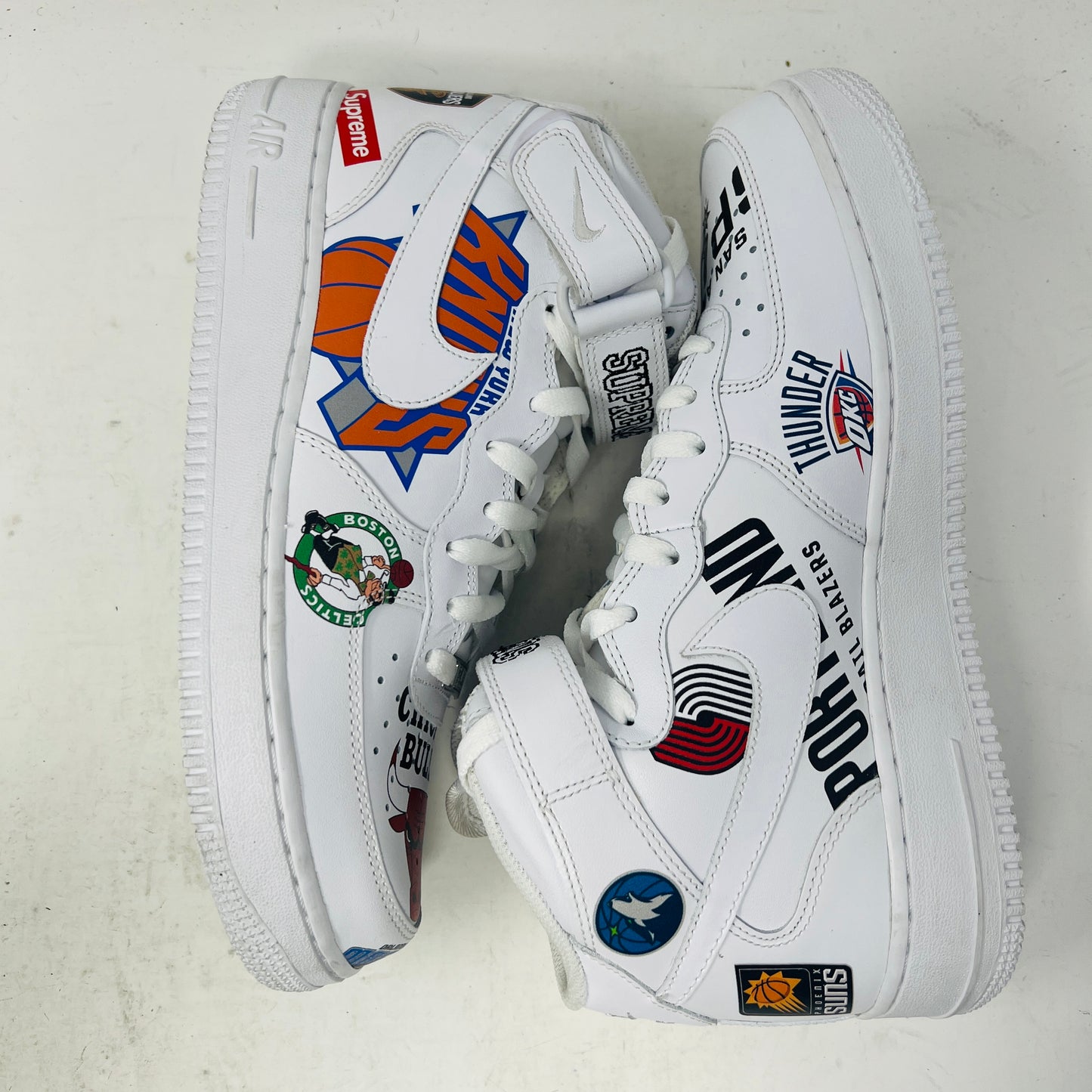 Nike Air Force 1 Mid Supreme NBA White