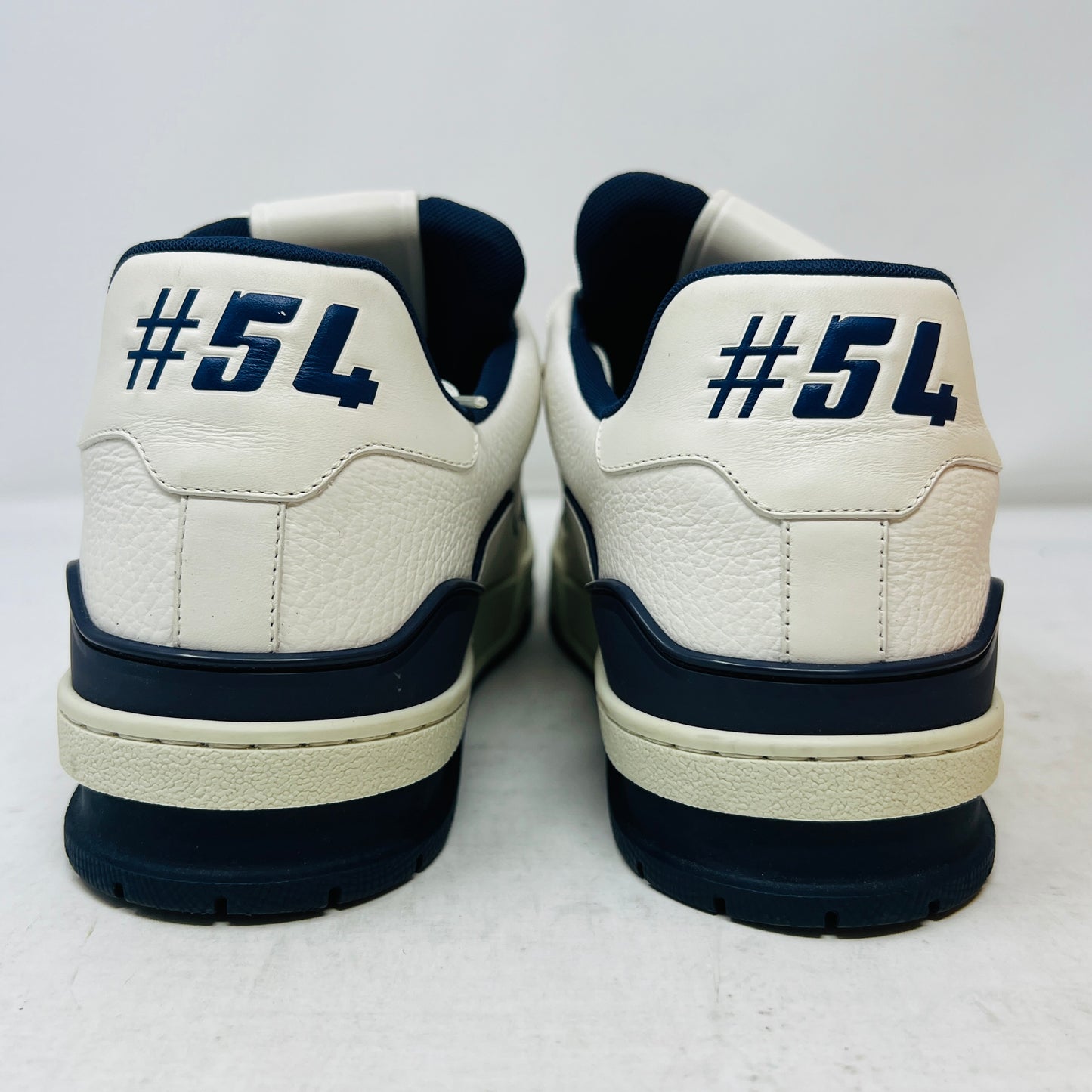 Louis Vuitton Trainer #54 Signature White Marine
