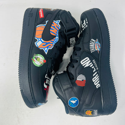 Nike Air Force 1 Mid Supreme NBA Black