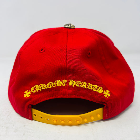 Chrome Hearts CH Silver Button Hat Red/Yellow