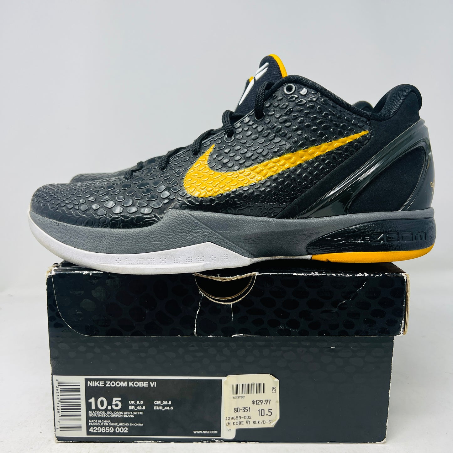 Nike Kobe 6 Black Del Sol