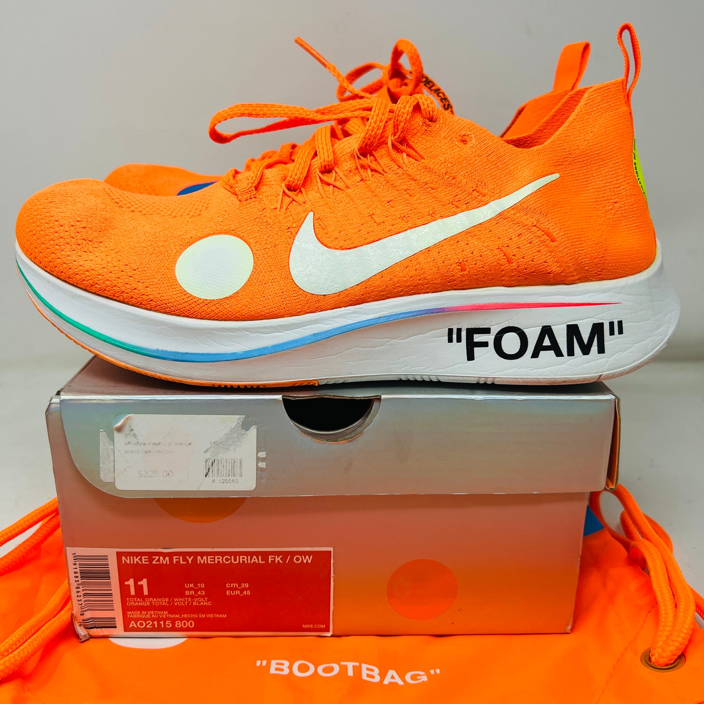 Nike Zoom Fly Mercurial Off-White Total Orange