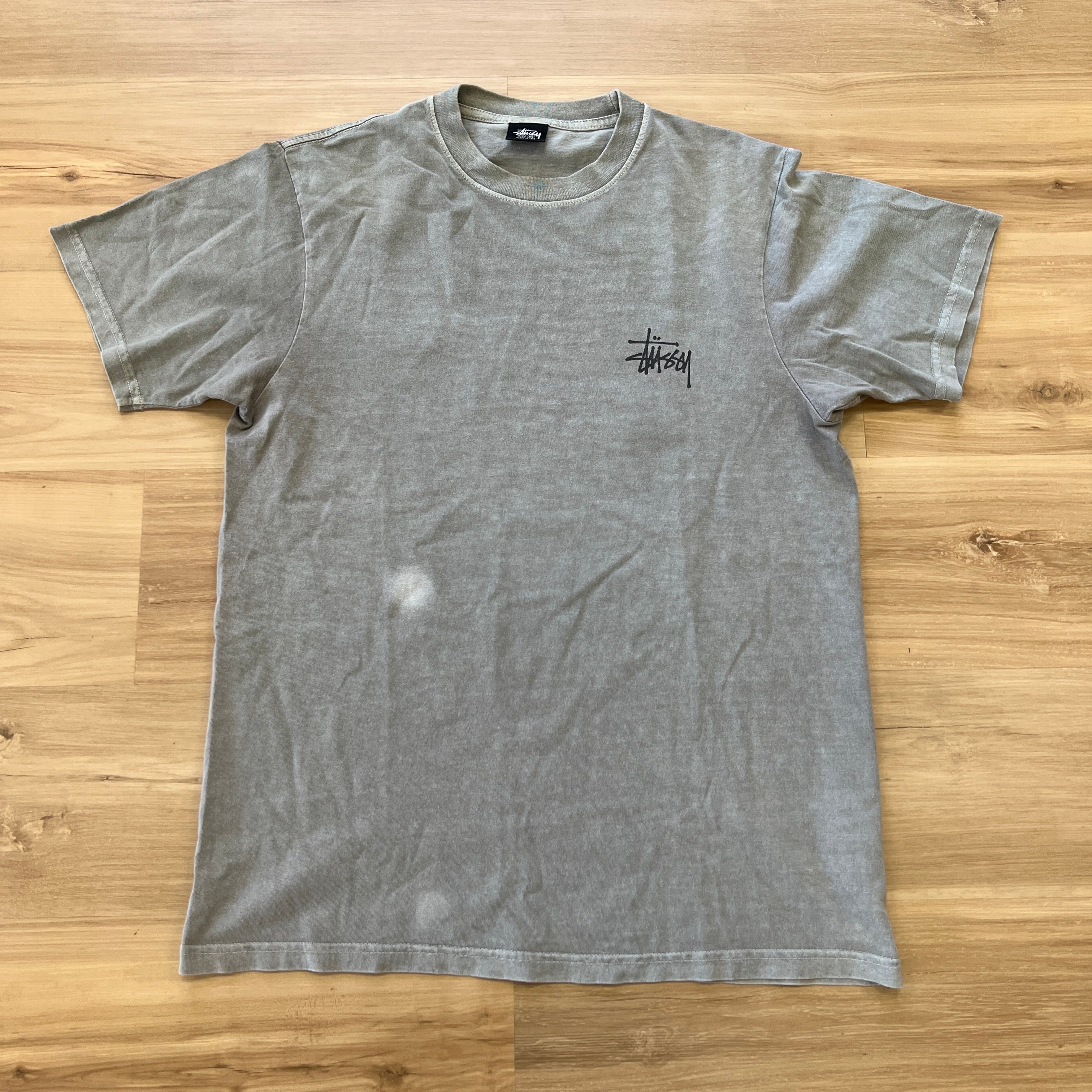 Stussy Basic Pigment Dyed Tee in grey – Holy Ground