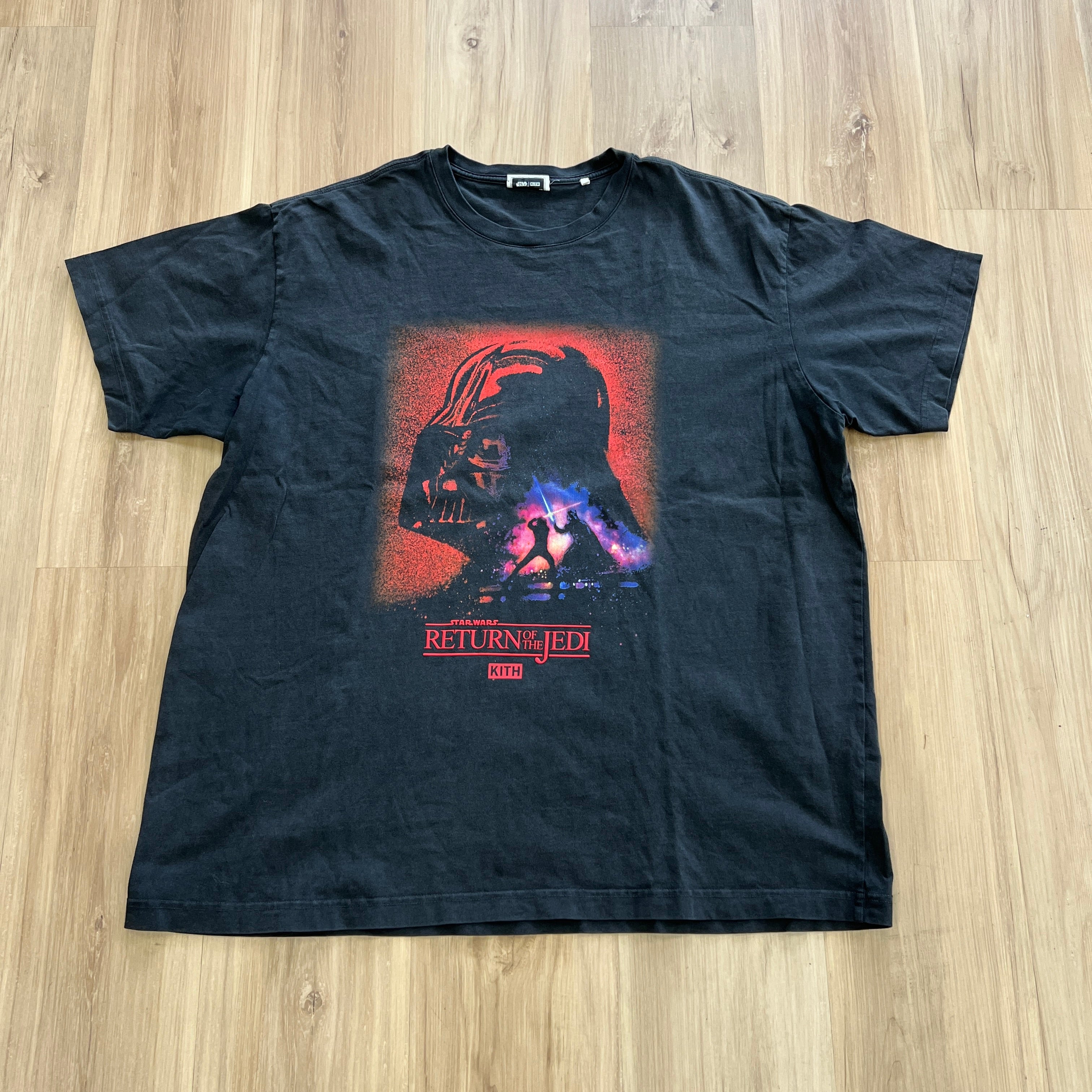 Kith x Star Wars Darth Vader Poster Vintage Tee 'Black' – Holy Ground Kith x Star Wars Darth Vader Poster Vintage Tee 'Black' – Holy Ground