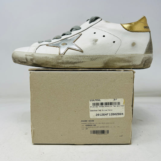 Golden Goose Superstar Metallic Silver Gold (Women's)