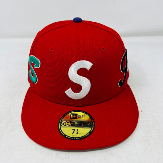 Supreme Multi S Logo New Era 59Fifty Fitted Hat Red