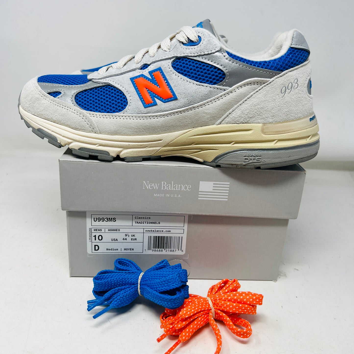 New Balance 993 MiUSA Kith Madison Square Garden Ancient Scroll