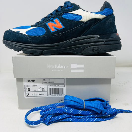 New Balance 993 MiUSA Kith Madison Square Garden Navy