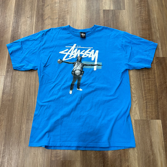 Stussy Dizzy Stock Tee Blue