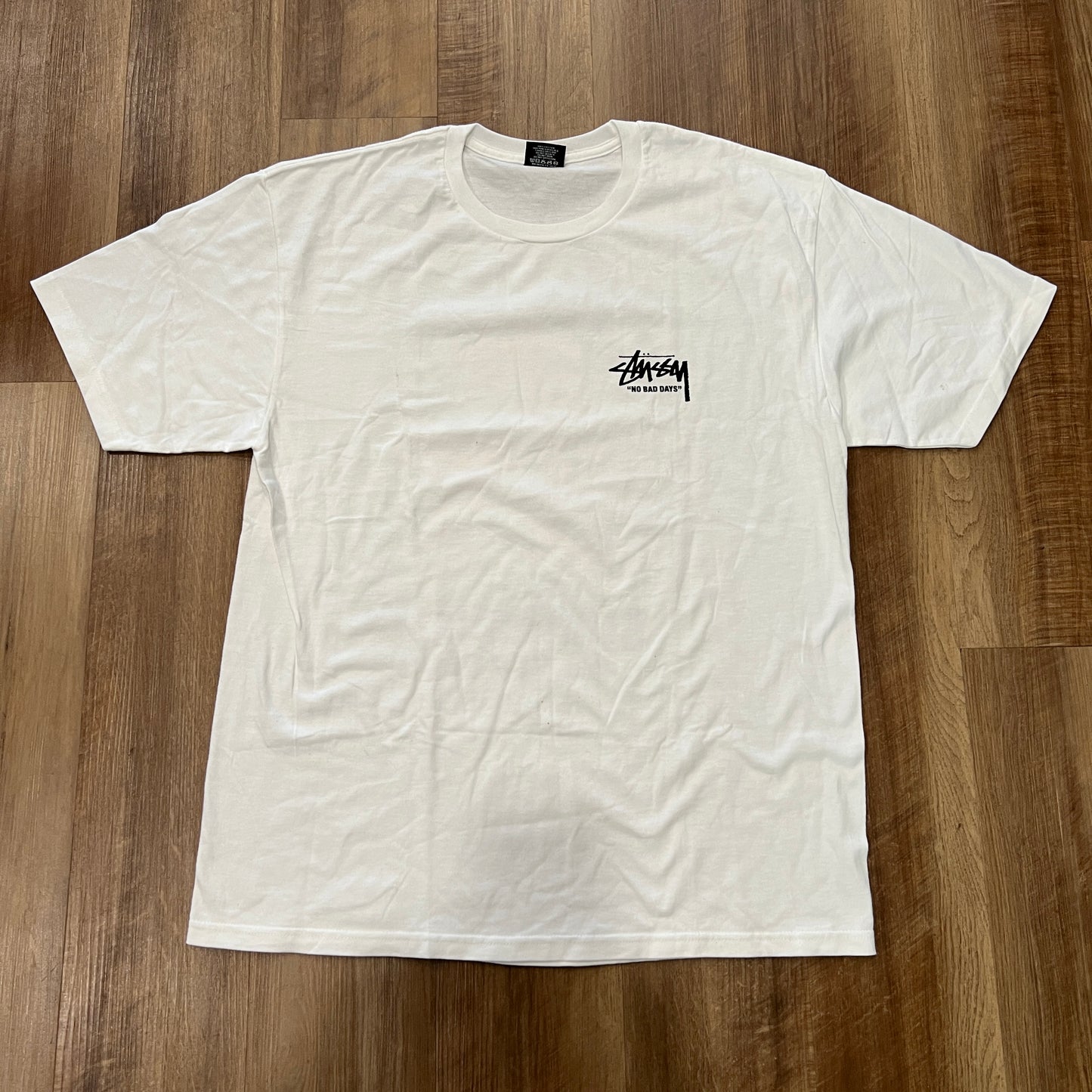 Stüssy Summer '19 "No Bad Days" Carnation T-shirt White