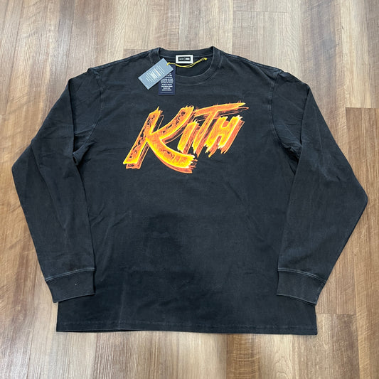 Kith x Capcom Street Fighter Flame Vintage Long Sleeve Tee