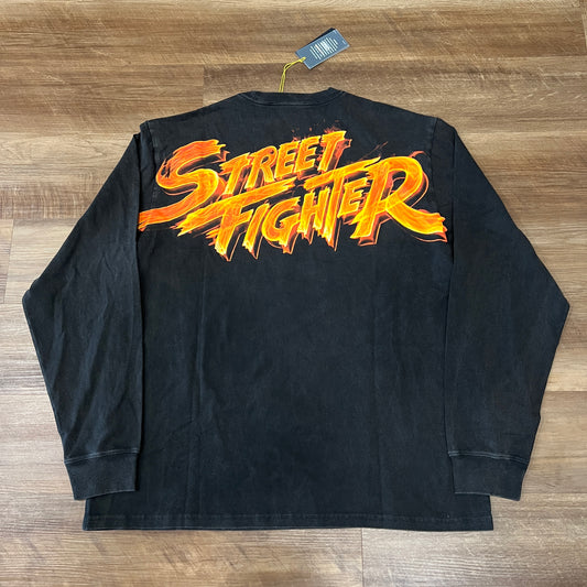 Kith x Capcom Street Fighter Flame Vintage Long Sleeve Tee