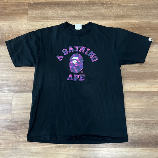 BAPE Color Camo College Tee Black